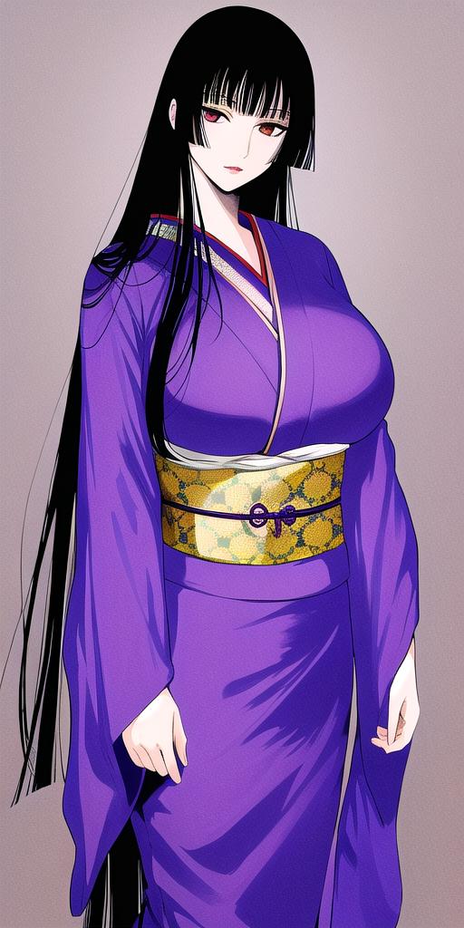 <lora:ichihara_yuukoV1:.7> ichihara_yuuko, huge_breasts, standing, solo, kimono, masterpiece, best quality, detailed face,...